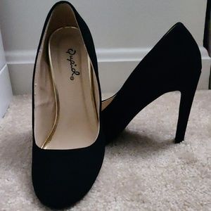 4 inch black heels